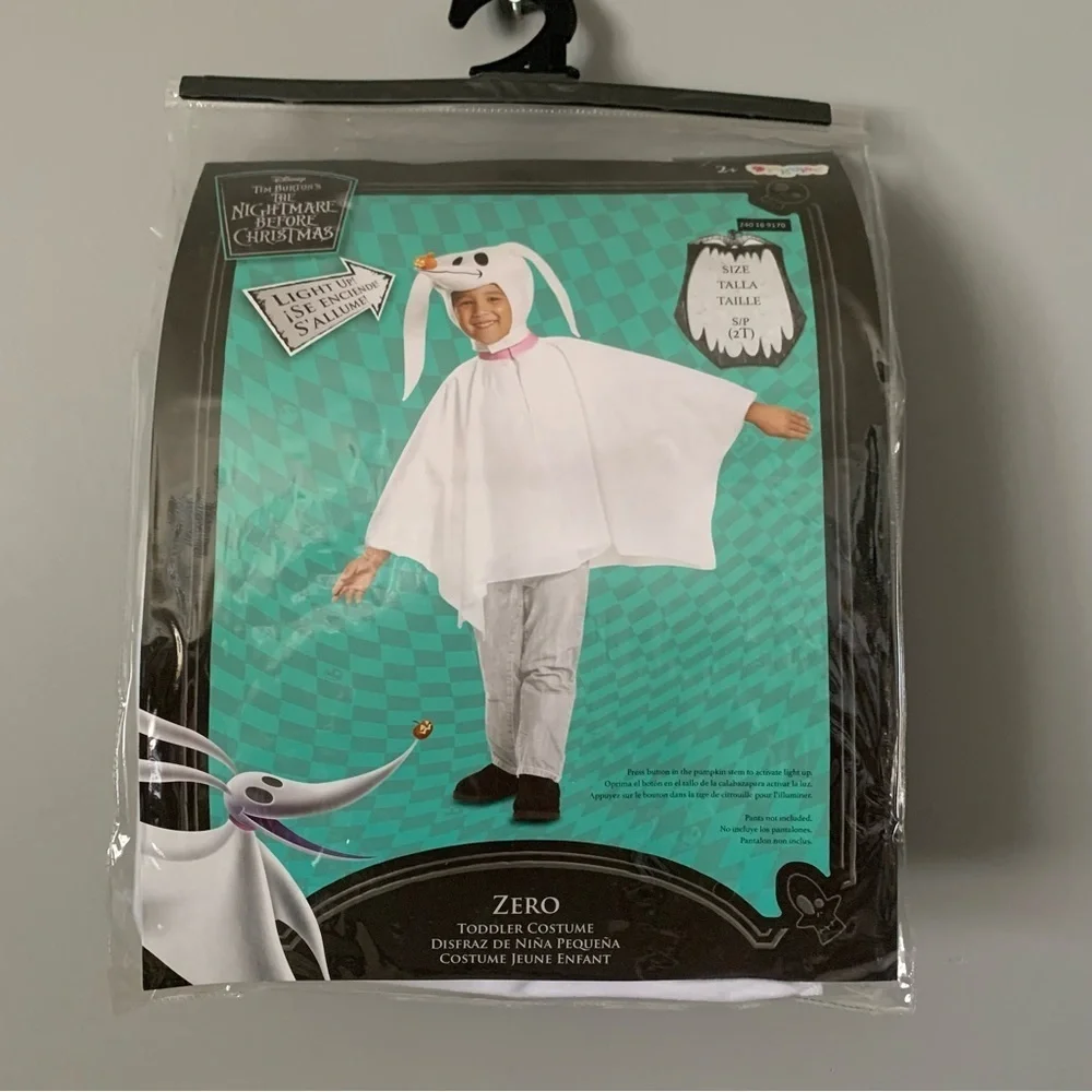 NIP. DISNEY Nightmare Before Christmas Toddler Zero Costume